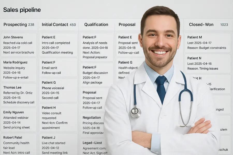 CRM Dashboard Interface